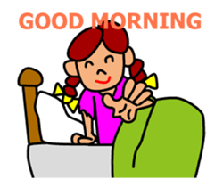 Girl in Ponytail sticker #12796906