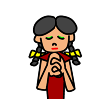 Girl in Ponytail sticker #12796907