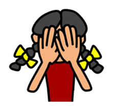 Girl in Ponytail sticker #12796912