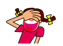 Girl in Ponytail sticker #12796913