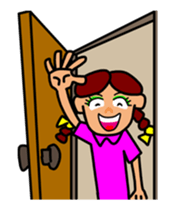 Girl in Ponytail sticker #12796914