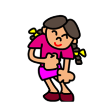 Girl in Ponytail sticker #12796915