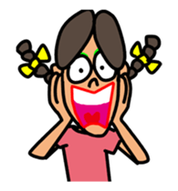 Girl in Ponytail sticker #12796919