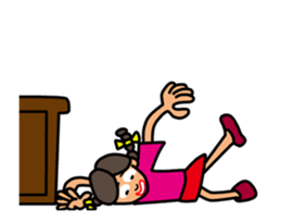 Girl in Ponytail sticker #12796923