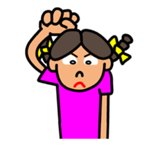 Girl in Ponytail sticker #12796924