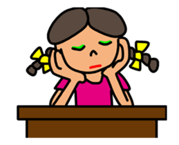 Girl in Ponytail sticker #12796925