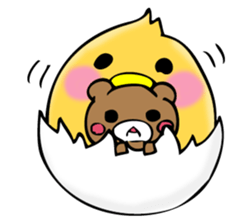 From egg, chick 2 sticker #12797878