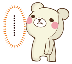 Mr. bear who murmurs by mind sticker #12797965