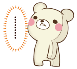 Mr. bear who murmurs by mind sticker #12797965