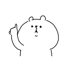 He is like a bear in motion, too. sticker #12798208