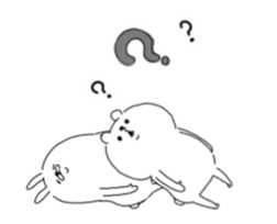 He is like a bear in motion, too. sticker #12798210