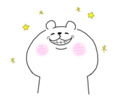 He is like a bear in motion, too. sticker #12798220