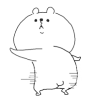 He is like a bear in motion, too. sticker #12798222