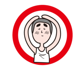 Nostalgic boy Sticker sticker #12798312