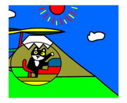 sticker japan cat&gin2 sticker #12798440