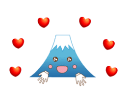 Lucky words and Mt. Fuji. animation sticker #12798470