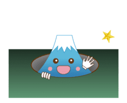 Lucky words and Mt. Fuji. animation sticker #12798474