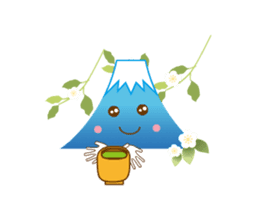 Lucky words and Mt. Fuji. animation sticker #12798477