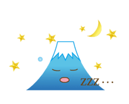Lucky words and Mt. Fuji. animation sticker #12798481