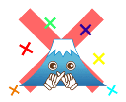 Lucky words and Mt. Fuji. animation sticker #12798483