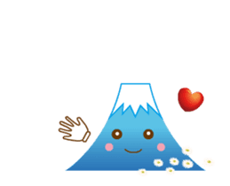 Lucky words and Mt. Fuji. animation sticker #12798484