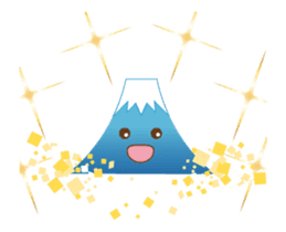 Lucky words and Mt. Fuji. animation sticker #12798487