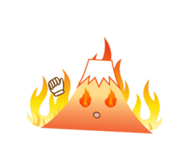 Lucky words and Mt. Fuji. animation sticker #12798489