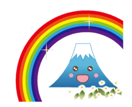Lucky words and Mt. Fuji. animation sticker #12798490
