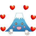 Lucky words and Mt. Fuji. animation