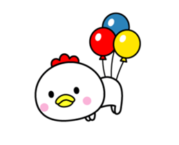 The bird which moves happily2 sticker #12798617