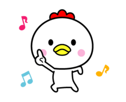 The bird which moves happily2 sticker #12798619