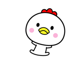 The bird which moves happily2 sticker #12798647