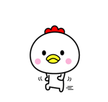 The bird which moves happily2 sticker #12798653