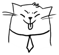Cute cats in sketches (N.3) by trikono sticker #12798896