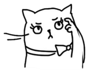 Cute cats in sketches (N.3) by trikono sticker #12798897