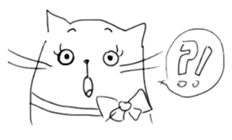 Cute cats in sketches (N.3) by trikono sticker #12798912