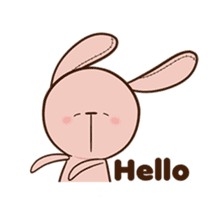 Pink Rabbit Animated sticker #12798934