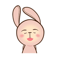 Pink Rabbit Animated sticker #12798936