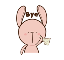 Pink Rabbit Animated sticker #12798944