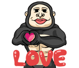 Gorilla of Edmund Yoshida sticker #12799379