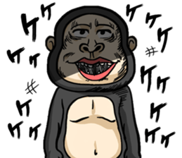Gorilla of Edmund Yoshida sticker #12799393