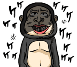 Gorilla of Edmund Yoshida sticker #12799393
