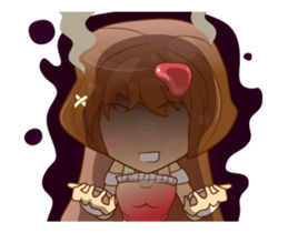 Litle Girl brow hair Isan/Eng sticker #12799986