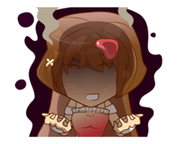 Litle Girl brow hair Isan/Eng sticker #12799986