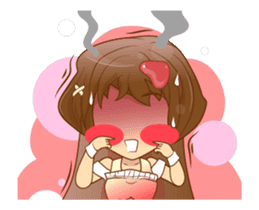 Litle Girl brow hair Isan/Eng sticker #12799991