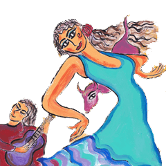 Spanish and Flamenco sticker 2