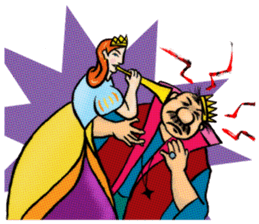 Ending in the fairy tales - The prince sticker #12801255