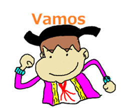 Spanish! with torero,Yama-chan sticker #12802283