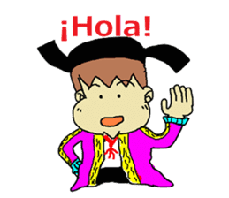 Spanish! with torero,Yama-chan sticker #12802287