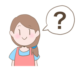 Housewife's conversation stamp sticker #12802888